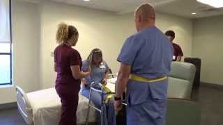 Physical Therapy Transfer Training  How To Transfer From Wheelchair To Bed [upl. by Lorusso]