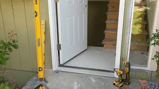 Jeld Wen Front Door Installation  Really crappy products and craftsmanship PART 1 [upl. by Tselec]