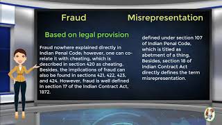 What is Difference Between Fraud amp Misrepresentation [upl. by Torrey]