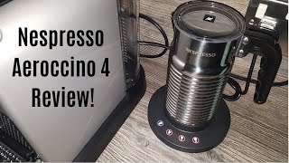 Nespresso Aeroccino 4 Milk Frother Review  Worth upgrading from the Aeroccino 3 [upl. by Llewej]