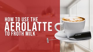 How To Use the AeroLatte To Froth Milk [upl. by Gambrill]