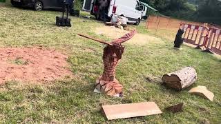 A fabulous range of wooden sculpture at Caerleon festival 2024 [upl. by Odraleba]