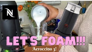 How To Foam Milk With Aeroccino 3 Make Coffee With Foam Tips amp Tricks  Easy Foamed Latte Recipe [upl. by Hannad]