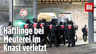 Gefängnismeuterei Polizei stürmt Knast in Thüringen  JVA Untermaßfeld [upl. by Linet]