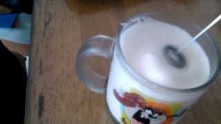 Aerolatte Review Frothing Cold Milk In Under 1 Minute [upl. by Nairot370]